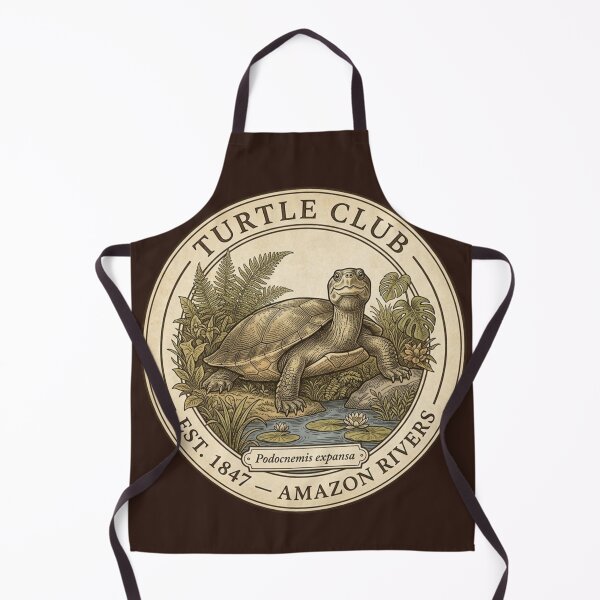 Item preview, Turtle Club Vintage Badge Amazon Rivers Wildlife designed and sold by CalmCapy Co.