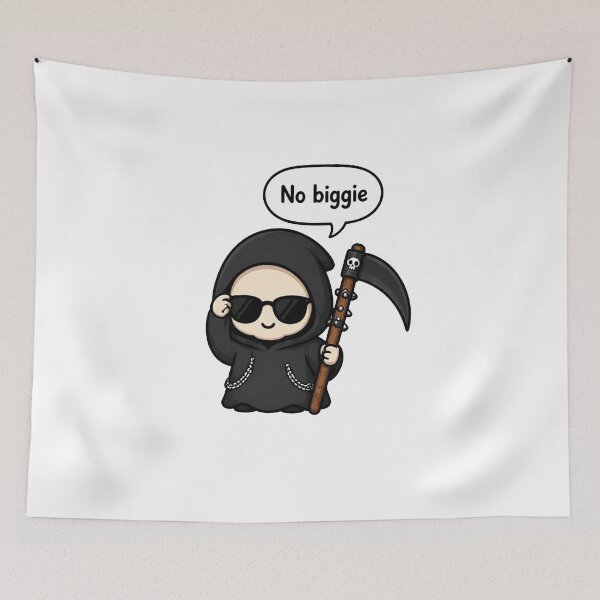 Item preview, No Biggie Grim Reaper designed and sold by Icareis-Studios.