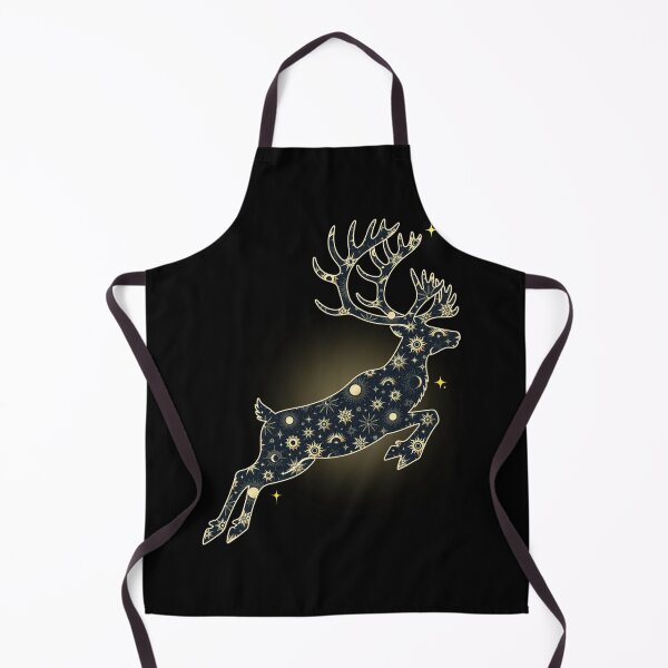 Item preview, Celestial Leaping Stag Mystical Starry Night Deer designed and sold by QuirkyCloud Designs.