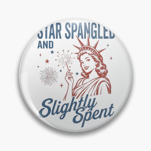 Item preview, Star Spangled and Slightly Spent Funny 4th of July Retro Statue designed and sold by haitrieuic96.