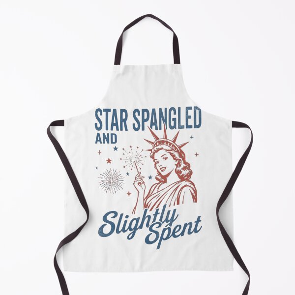 Item preview, Star Spangled and Slightly Spent Funny 4th of July Retro Statue designed and sold by haitrieuic96.