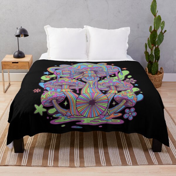 Item preview, Trippy Festival Hippie Mushroom Tie Dye Rave designed and sold by LuminOrb.