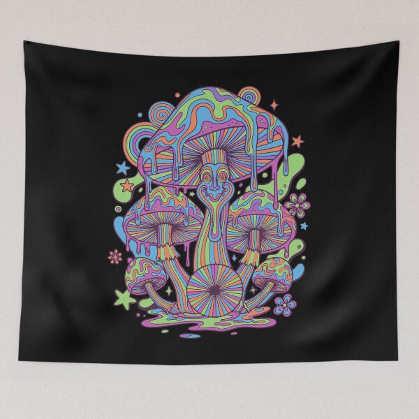 Item preview, Trippy Festival Hippie Mushroom Tie Dye Rave designed and sold by LuminOrb.