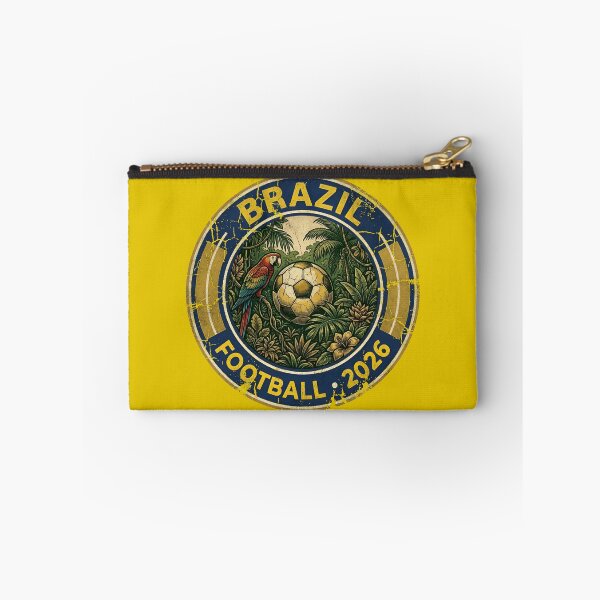 Item preview, Vintage Brazil 2026 Football Tropical Jungle Crest designed and sold by Imaginationbeyond.