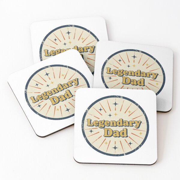 Item preview, Legendary Dad Retro Vintage Badge designed and sold by Teeny Quities.