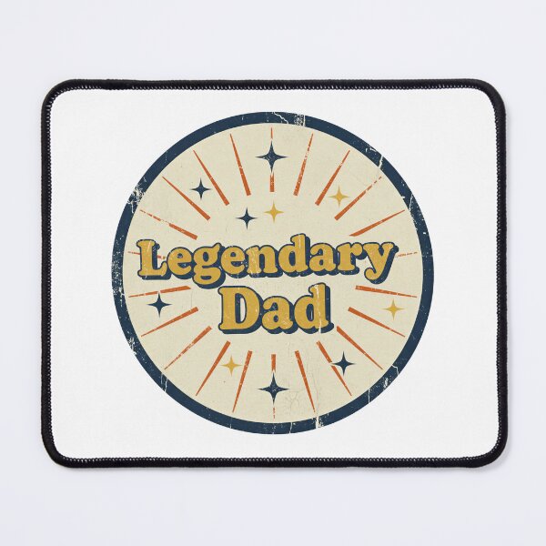 Item preview, Legendary Dad Retro Vintage Badge designed and sold by Teeny Quities.