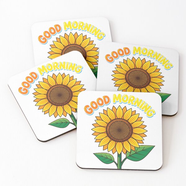 Item preview, SunFlower Good Morning Vector Art designed and sold by givememytees.