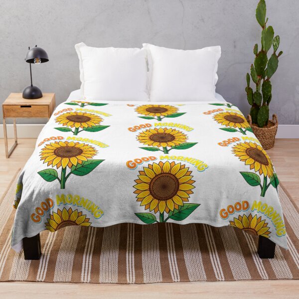 Item preview, SunFlower Good Morning Vector Art designed and sold by givememytees.