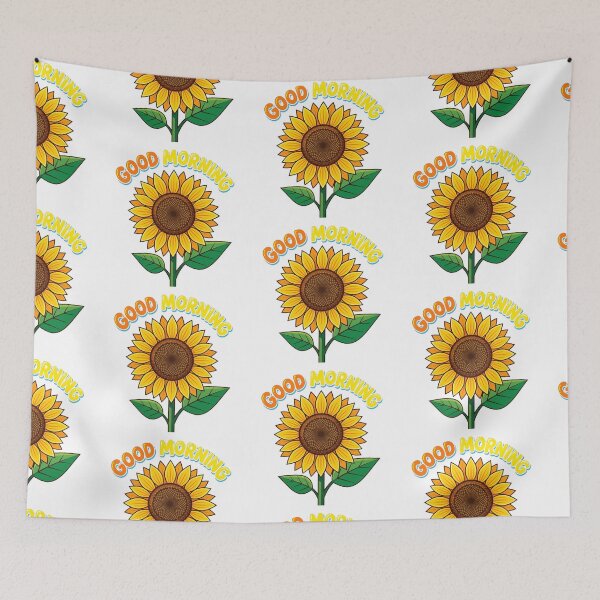 Item preview, Arte vectorial de girasol de buenos días designed and sold by givememytees.