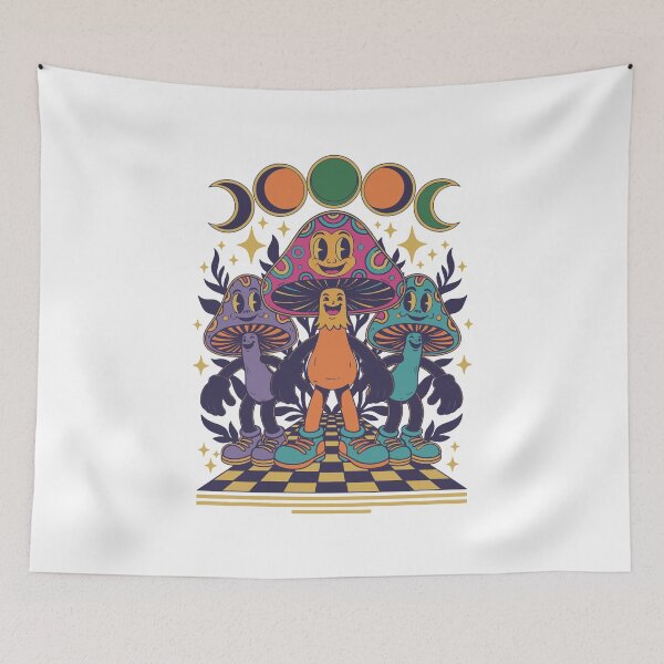 Item preview, trippy festival hippie mushroom tie dye rave designed and sold by LuminOrb.