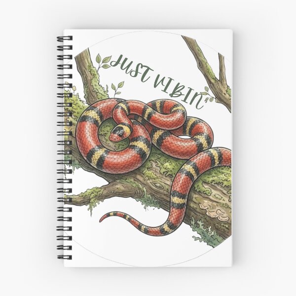 Item preview, Just Vibin Milksnake Woodland Sticker designed and sold by HoneyBreezeCo.