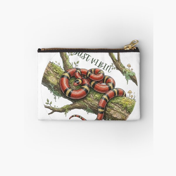 Item preview, Just Vibin Milksnake Woodland Sticker designed and sold by HoneyBreezeCo.