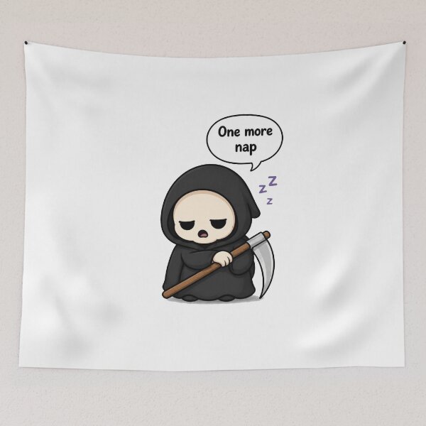 Item preview, One More Nap Grim Reaper designed and sold by Icareis-Studios.