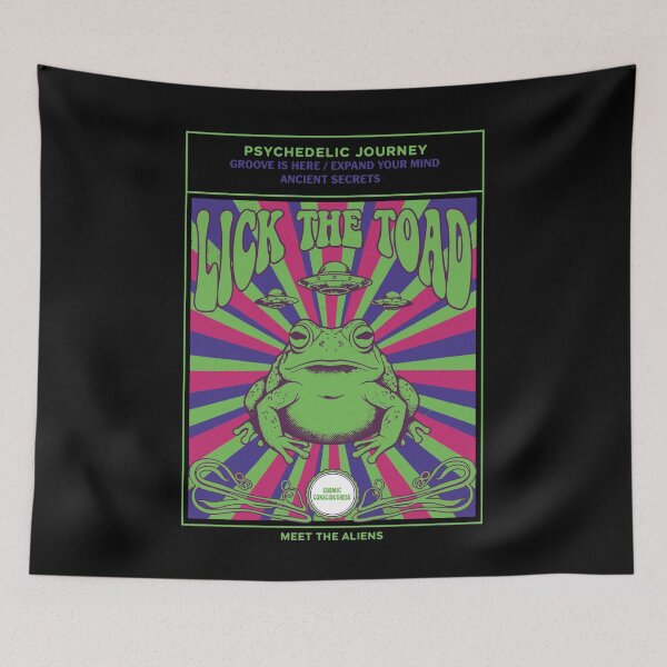 Item preview, Trippy Music Festival Lick The Toad Journey designed and sold by LuminOrb.