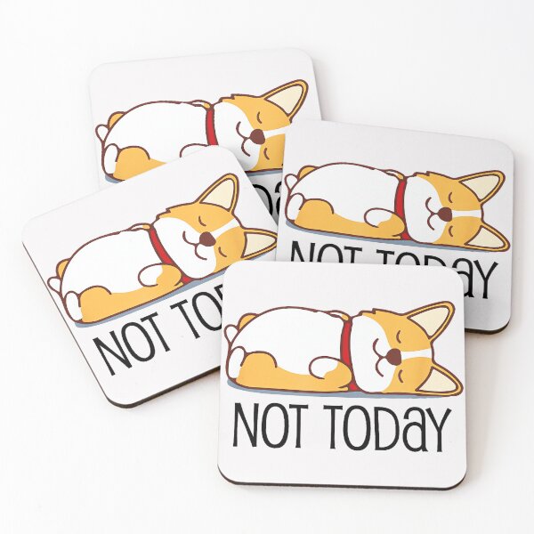 Item preview, Not Today Corgi Dog Sleeping Lazy Pet Lover designed and sold by LysiTHWIP.