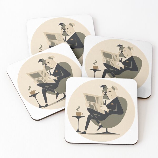 Item preview, T-Shirt - Sticker - Bulldog at Leisure: Sophisticated Whimsy designed and sold by ForeverPrintsOK.