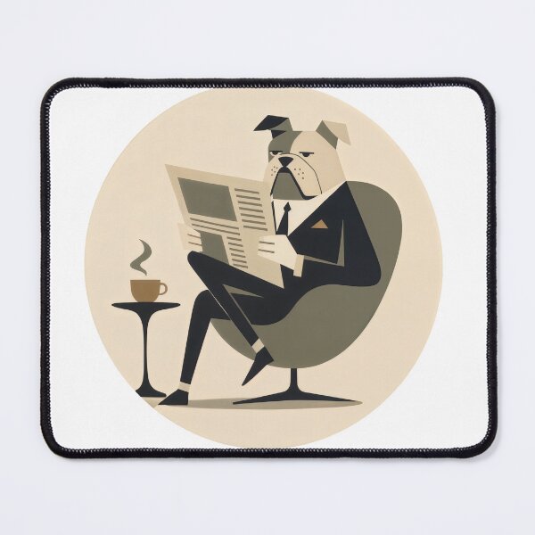 Item preview, T-Shirt - Sticker - Bulldog at Leisure: Sophisticated Whimsy designed and sold by ForeverPrintsOK.