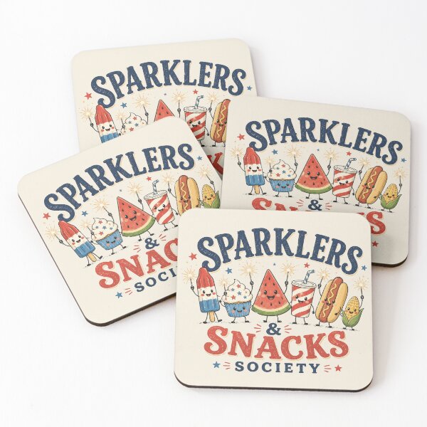 Item preview, Sparklers & Snacks Society Cute Americana designed and sold by POD DYNASTY.