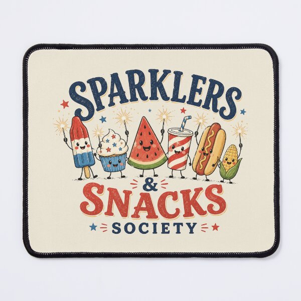 Item preview, Sparklers & Snacks Society Cute Americana designed and sold by POD DYNASTY.