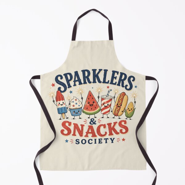 Item preview, Sparklers & Snacks Society Cute Americana designed and sold by POD DYNASTY.