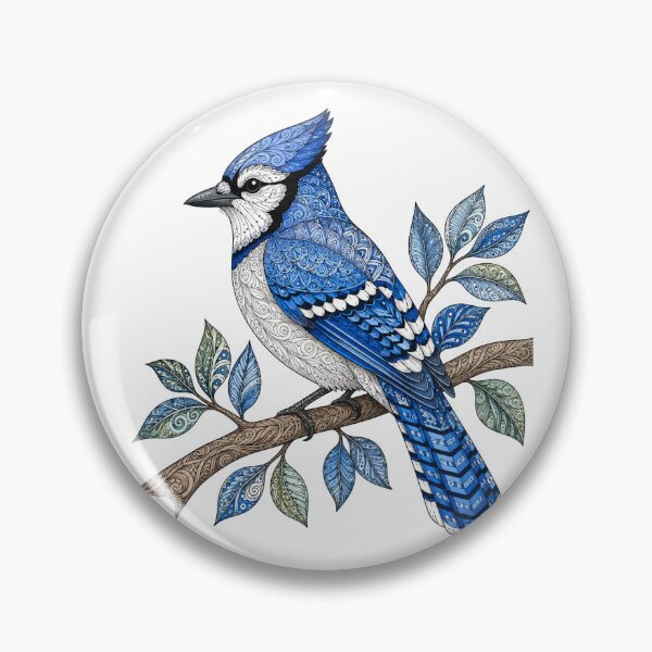 Item preview, Intricate Blue Jay designed and sold by PaintedbyCarol.