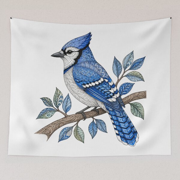 Item preview, Intricate Blue Jay designed and sold by PaintedbyCarol.