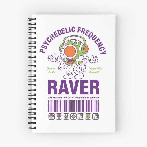 Item preview, Psychedelic Frequency Raver Trippy Mushroom Rave designed and sold by LuminOrb.