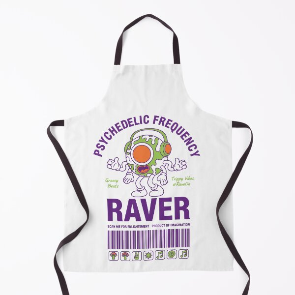 Item preview, Psychedelic Frequency Raver Trippy Mushroom Rave designed and sold by LuminOrb.
