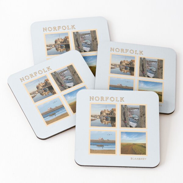 Item preview, Blakeney Norfolk – Four Stamp Coastal Photography Design designed and sold by MyriadNorfolk.