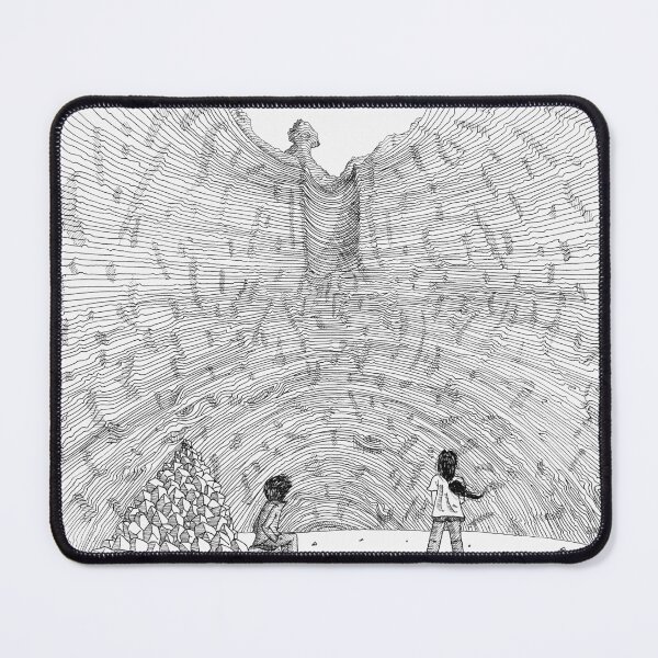 Item preview, Amphitheater of Chaos – Surrealist Vision Black Ink – Drawing Structure and Crowd designed and sold by Keltoi-art.