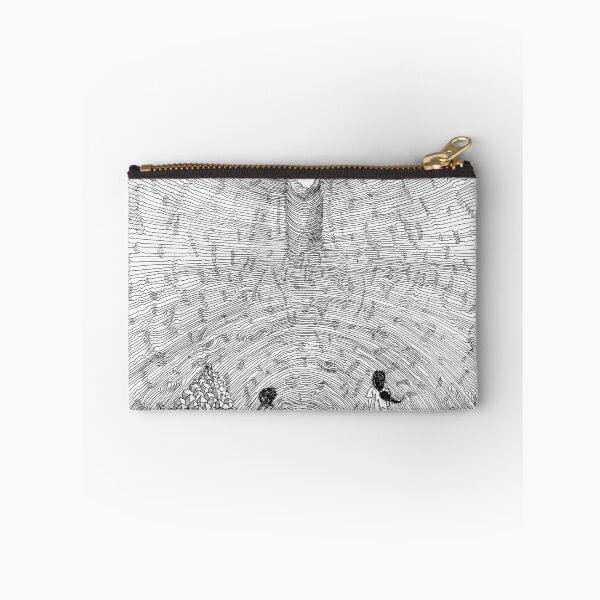 Item preview, Amphitheater of Chaos – Surrealist Vision Black Ink – Drawing Structure and Crowd designed and sold by Keltoi-art.