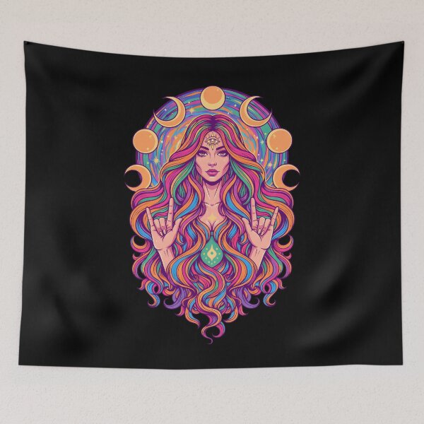 Item preview, Hippie Music Trippy Mushroom Tie Dye Rave designed and sold by LuminOrb.