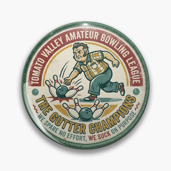 Item preview, The Gutter Champions Bowling - Retro Vintage Amateur League Art designed and sold by Wild-way Art.