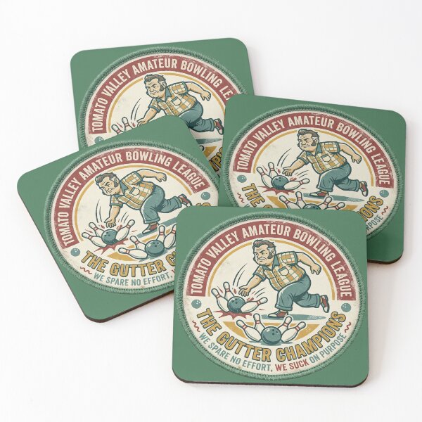 Item preview, The Gutter Champions Bowling - Retro Vintage Amateur League Art designed and sold by Wild-way Art.