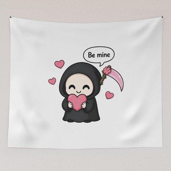Item preview, Be Mine Grim Reaper designed and sold by Icareis-Studios.