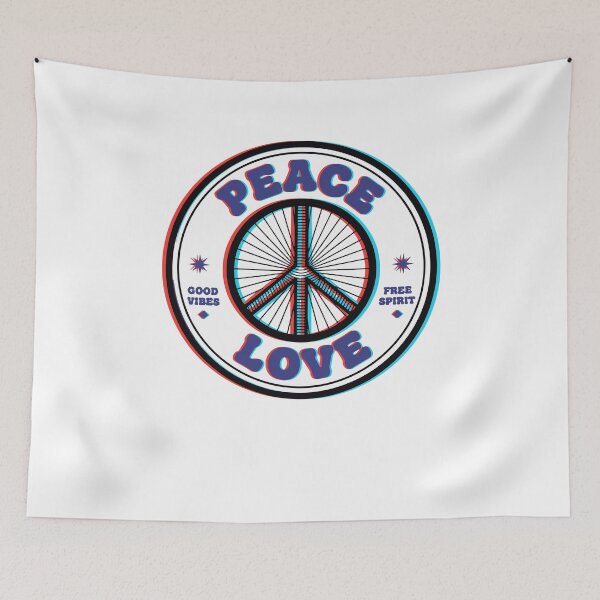 Item preview, Hippie Psychedelic Peace Sign Peace Love designed and sold by LuminOrb.