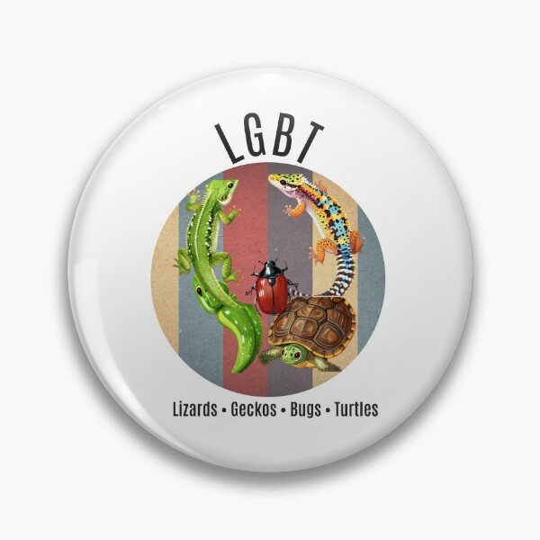 Item preview, LGBT: Lizards, Geckos, Bugs, Turtles  Retro Vintage Sunset Funny Gift Classic T-Shirt designed and sold by Drop-Drip.