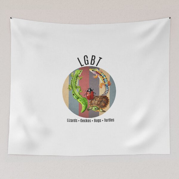 Item preview, LGBT: Lizards, Geckos, Bugs, Turtles  Retro Vintage Sunset Funny Gift Classic T-Shirt designed and sold by Drop-Drip.
