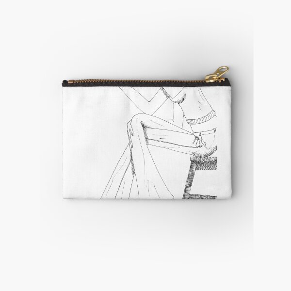 Item preview, Retro 1970s Reading Lamp – Minimalist Line Art Drawing of a Seated Woman – Vintage Art designed and sold by Keltoi-art.