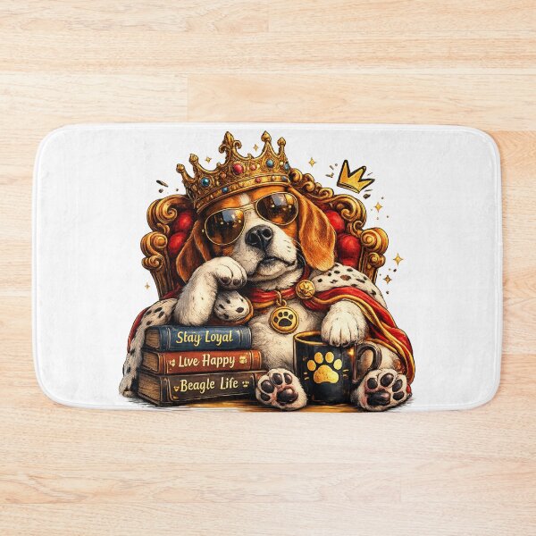 Item preview, Cool Regal Beagle King Dog Funny Royal Beagle With Sunglasses Graphic Tee designed and sold by Wear Sculpt.