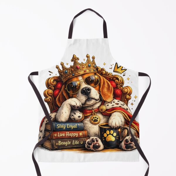Item preview, Cool Regal Beagle King Dog Funny Royal Beagle With Sunglasses Graphic Tee designed and sold by Wear Sculpt.