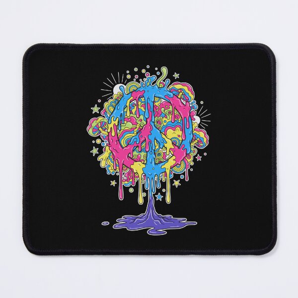 Item preview, Trippy Festival Hippie Mushroom Tie Dye Peace Sign designed and sold by LuminOrb.