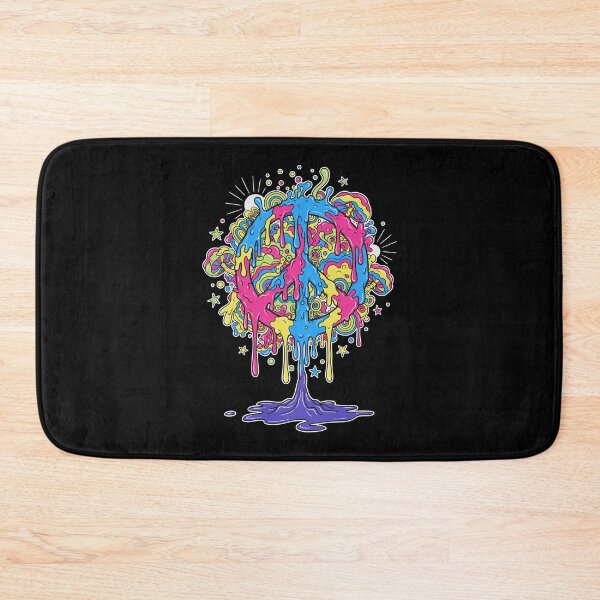 Item preview, Trippy Festival Hippie Mushroom Tie Dye Peace Sign designed and sold by LuminOrb.