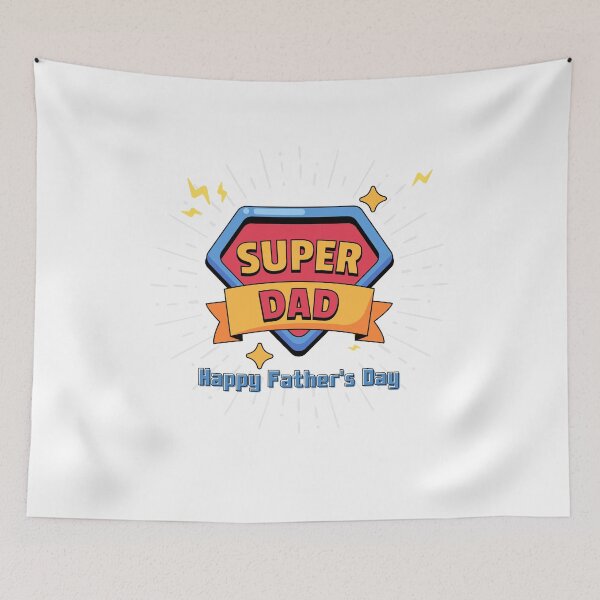 Item preview, Super Dad Superhero Happy Fathers Day designed and sold by _ZENTAY_.
