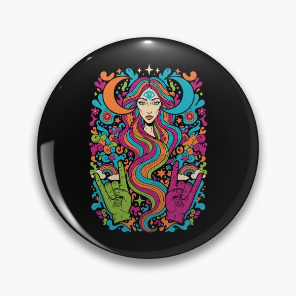 Item preview, Hippie Music Trippy Mushroom Tie Dye Rave Goa designed and sold by LuminOrb.