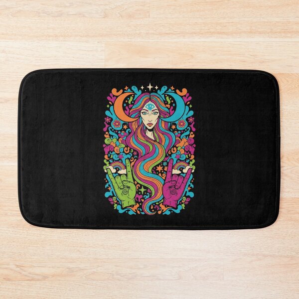 Item preview, Hippie Music Trippy Mushroom Tie Dye Rave Goa designed and sold by LuminOrb.