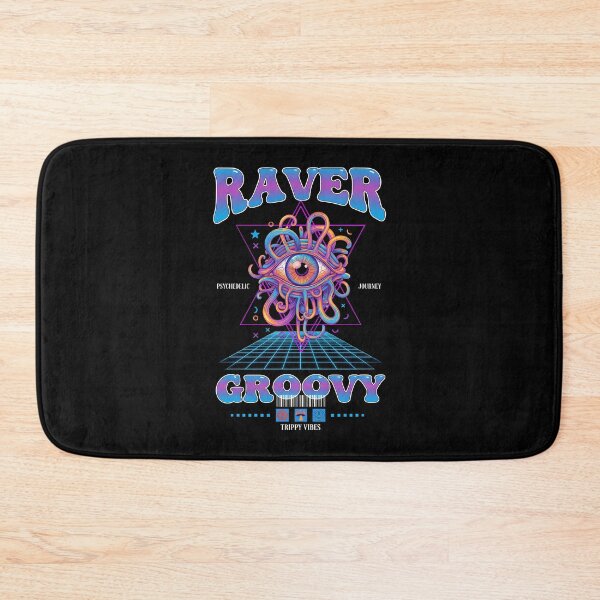 Item preview, Raver Groovy Journey Trippy Vibes Rave Hippie designed and sold by LuminOrb.
