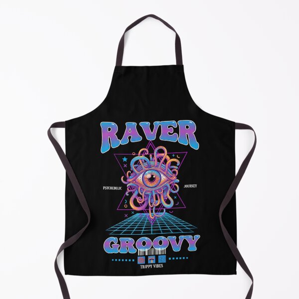 Item preview, Raver Groovy Journey Trippy Vibes Rave Hippie designed and sold by LuminOrb.