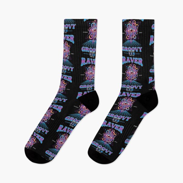 Item preview, Raver Groovy Journey Trippy Vibes Rave Hippie designed and sold by LuminOrb.