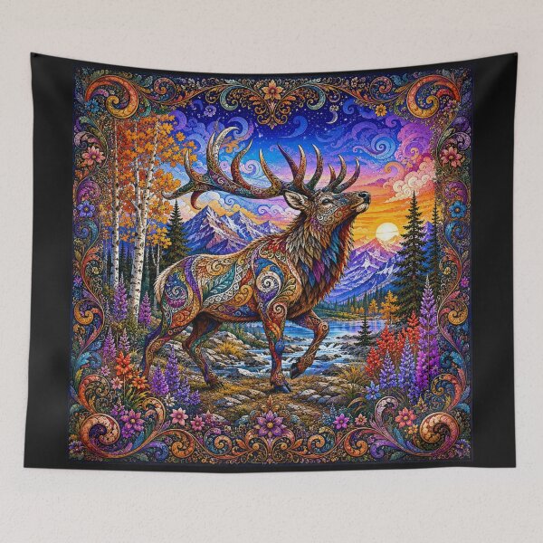 Item preview, Colorful Elk designed and sold by PaintedbyCarol.